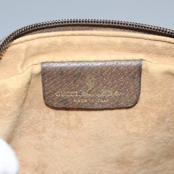GUCCI GG Supreme Web Sherry Line Clutch Bag Pvc Beige 89 01 012 - Picture 9 of 16